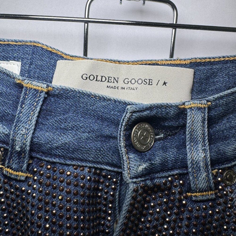 Golden Goose Embellished High Rise Jeans